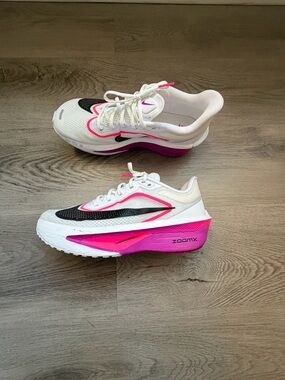 Nike Women's White, Black & Pink ZoomX Running Shoes